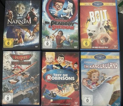 DVD Set 6 Stück Walt Disney DreamWorks narnia Bolt Planes Uvm
