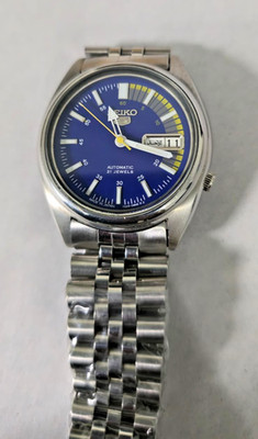 Vintage Seiko 5 Automatic ''Racer'' 7S26 Day/Date Japan Men's Watch