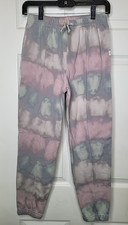Abercrombie Kids Pink  Grey Tie Dye Sweatpants Athletic Girls Size 11/12 EUC