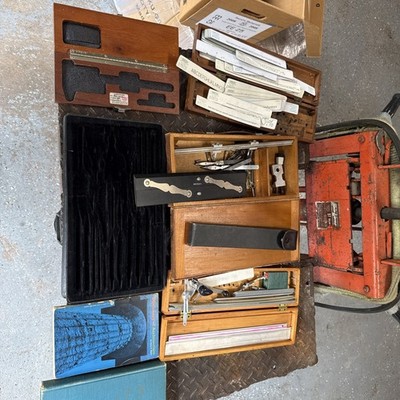 Lot  Vintage Drafting/Drawing Tools Lot