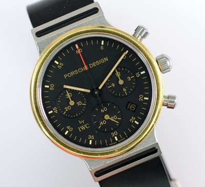 Porsche Design Uhr by IWC Chronograph Ref. 3720 Quartz 32mm Stahl/Gold 