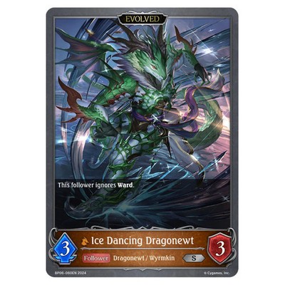 Shadowverse Evolve Paragons of the Colosseum Ice Dancing Dragonewt BP06-060DE