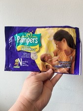 Vtg 2004 Pampers Newborn Swaddlers Sample Back 1pc Exp 2004