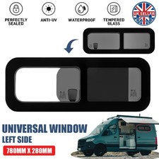 Universal Camper Van Dark Tint Sliding Window Left Passenger Side 780mm x 280mm