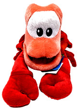 Disney Junior Ariel Sebastian Crab Plush 6" Stuffed Animal Little Mermaid