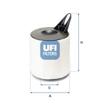 UFI Luftfilter Filtereinsatz Passend FüR BMW 1Er 116I 118I 3Er 27.595.00