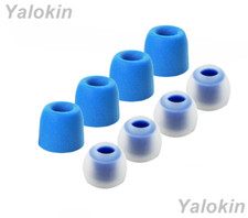 8 Large BLMF-CLBL Memory Foam  Silicone Ear Tips for Jaybird X4 Headphones