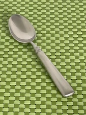 Oneida MOTIF Stainless Place/Oval Soup Spoon Satin Heirloom Cube Flatware 7 1/8”