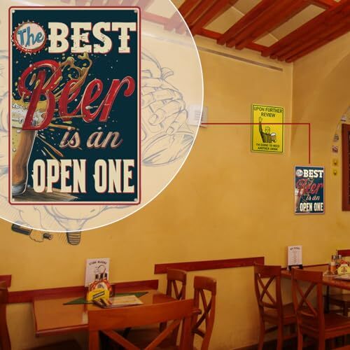 Bar Decor Sign 12 × 8'' Beer Signs Aesthetic Vintage Metal Signs eBay