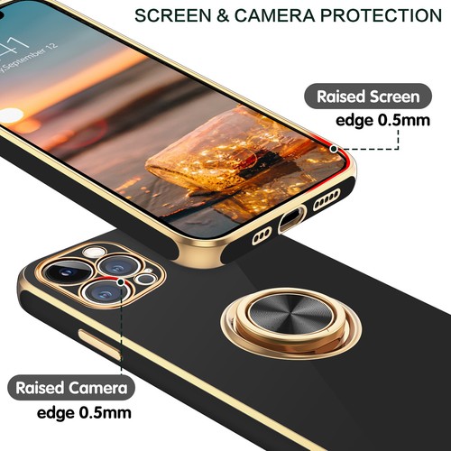 For iPhone 12 Pro | 12 Pro Max Case Heavy Duty Shockproof Cover Kickstand Ring - Foto 4 di 22