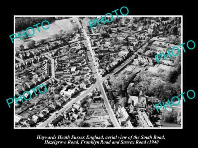 OLD 6 X 4 HISTORIC PHOTO OF HAYWARDS HEATH ENGLAND SOUTH RD & SUSSEX RD c1940