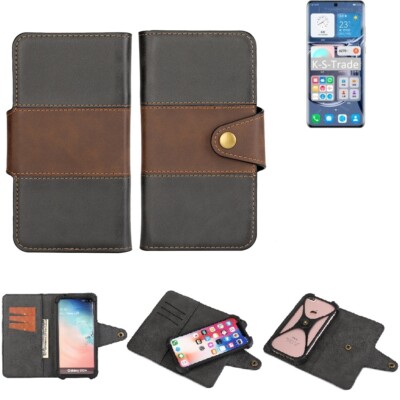 Wallet Case für Huawei P50 Pro Kirin 9000 Schutz Hülle + Handy Tasche Braun Bo