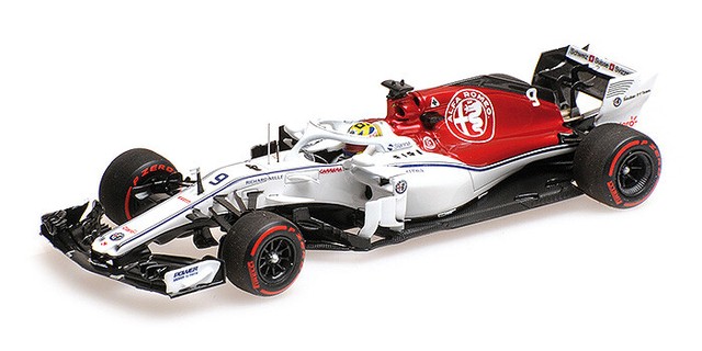 1:43 Minichamps Alfa Romeo Sauber C37-Ferrari GP Abu Dhabi Leclerc