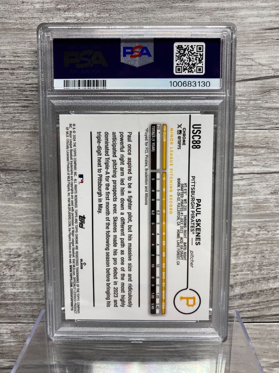 Paul Skenes Green RayWave Refractor /99 RC 2024 Topps Chrome Paul Skenes Green RayWave Refractor /99 RC 2024 Topps Chrome