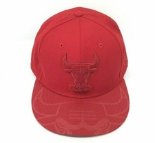 CHICAGO BULLS New Era HWC 59Fifty Cap Windy City Red on Red Hat Fitted 7 3/4