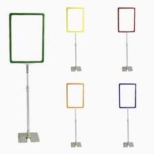 NEW ADJUSTABLE HEIGHT CUSTOM FLOOR DISPLAY STAND SIGN HOLDER POSTER FRAME A4