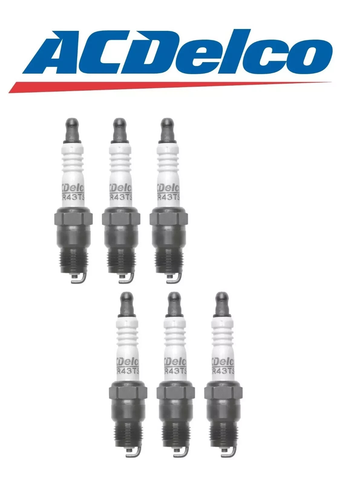 Set Of 6 OEM Spark Plugs AcDelco GM For Chevrolet Dodge GMC Plymouth 6 CYL CR43T