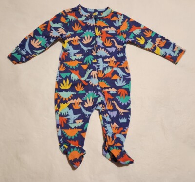 NWT Old Navy Dinosaur One Piece Footed Sleeper Baby Boy