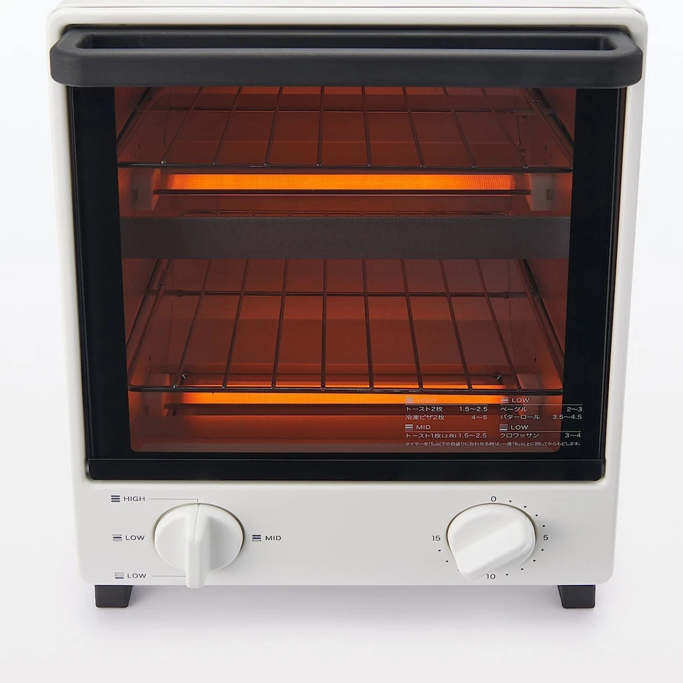 Horno tostador vertical Muji MJ-OTL10B AC100V 1000W blanco electrodomésticos de cocina Japón Foto 4 de 4