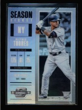GLEYBER TORRES 2018 CONTENDERS OPTIC #10 ROOKIE HOLO SILVER PRIZM BA4017