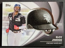 2022 Topps Update Series Eloy Jimenez Commemorative Batting Helmet Relic Card
