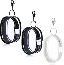 DIVINA VITAE 3Pcs Small Clear Makeup Bag with Zipper, Waterproof Mini Backpack 