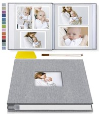 Popotop Photo Album Self Adhesive with Picture Display Window,40 Pages DIY Baby