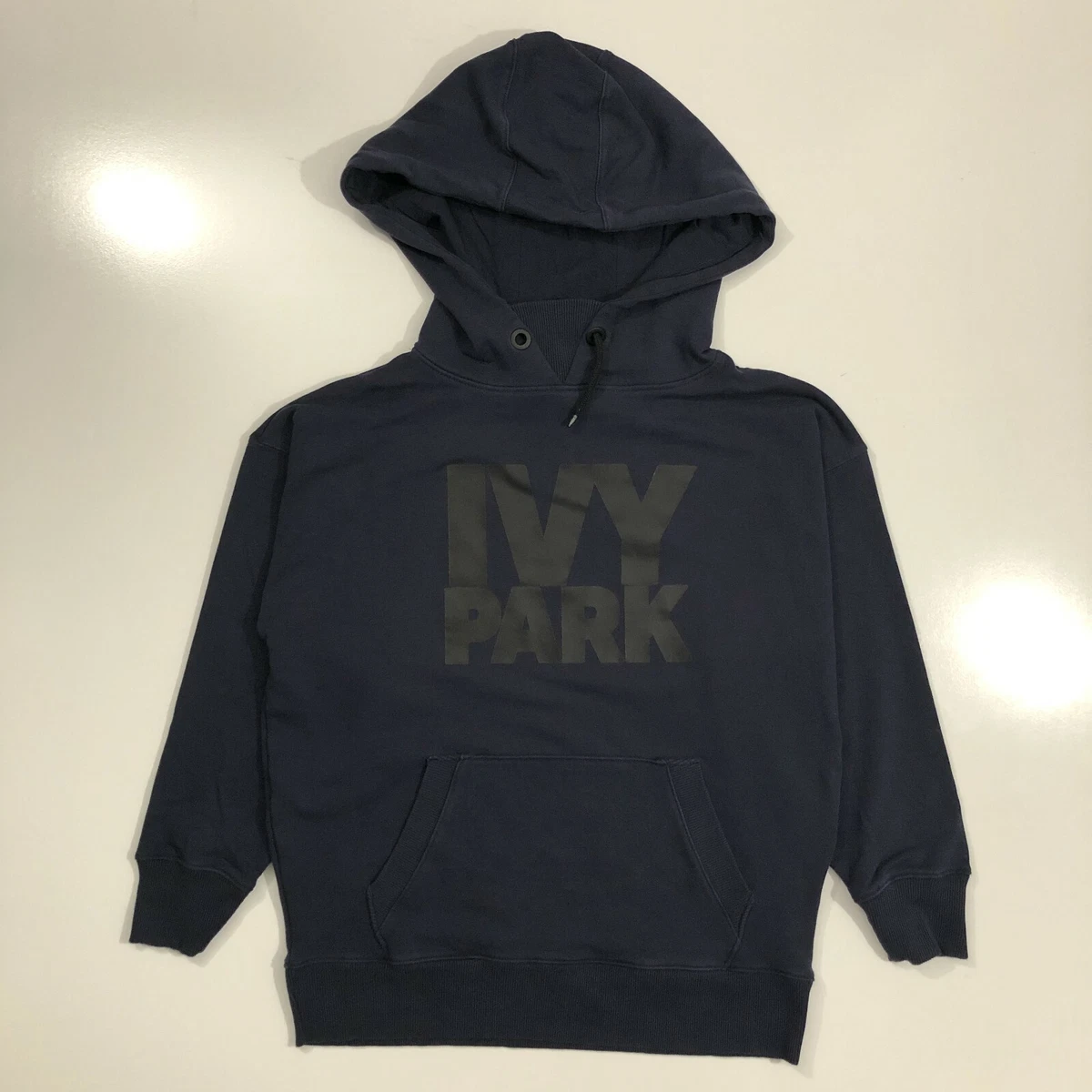 Ivy Park Navy Blue Hoodie Hooded Sweathshirt Womens Medium