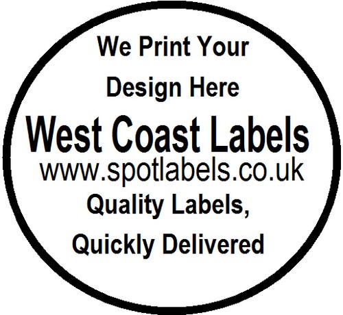 Round White Sticky Labels,Personalised Free, 43mm - Picture 6 of 9