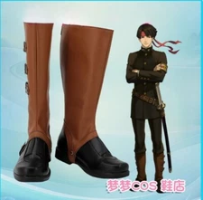 Anime The Great Ace Attorney Asougi Kazuma Boots Cosplay Boots Shoes