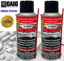 2 PK DeoxIT D5S-6-LMH Can, LMH Spray Valve,5% Solution,5oz FRESH STOCK CAIG LABS