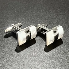 Rectangle Mother Pearl Cufflinks Men Birthday Father’s Day Gift InBox