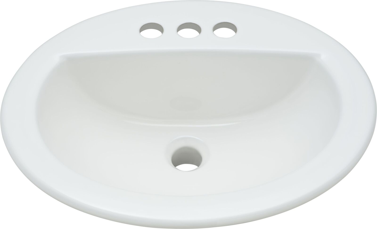 proflo pf198rwh 19 self rimming round bathroom sink