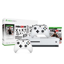 Xbox One S 1Tb NBA 2K19 Bundle + Extra Xbox White Wireless Controller