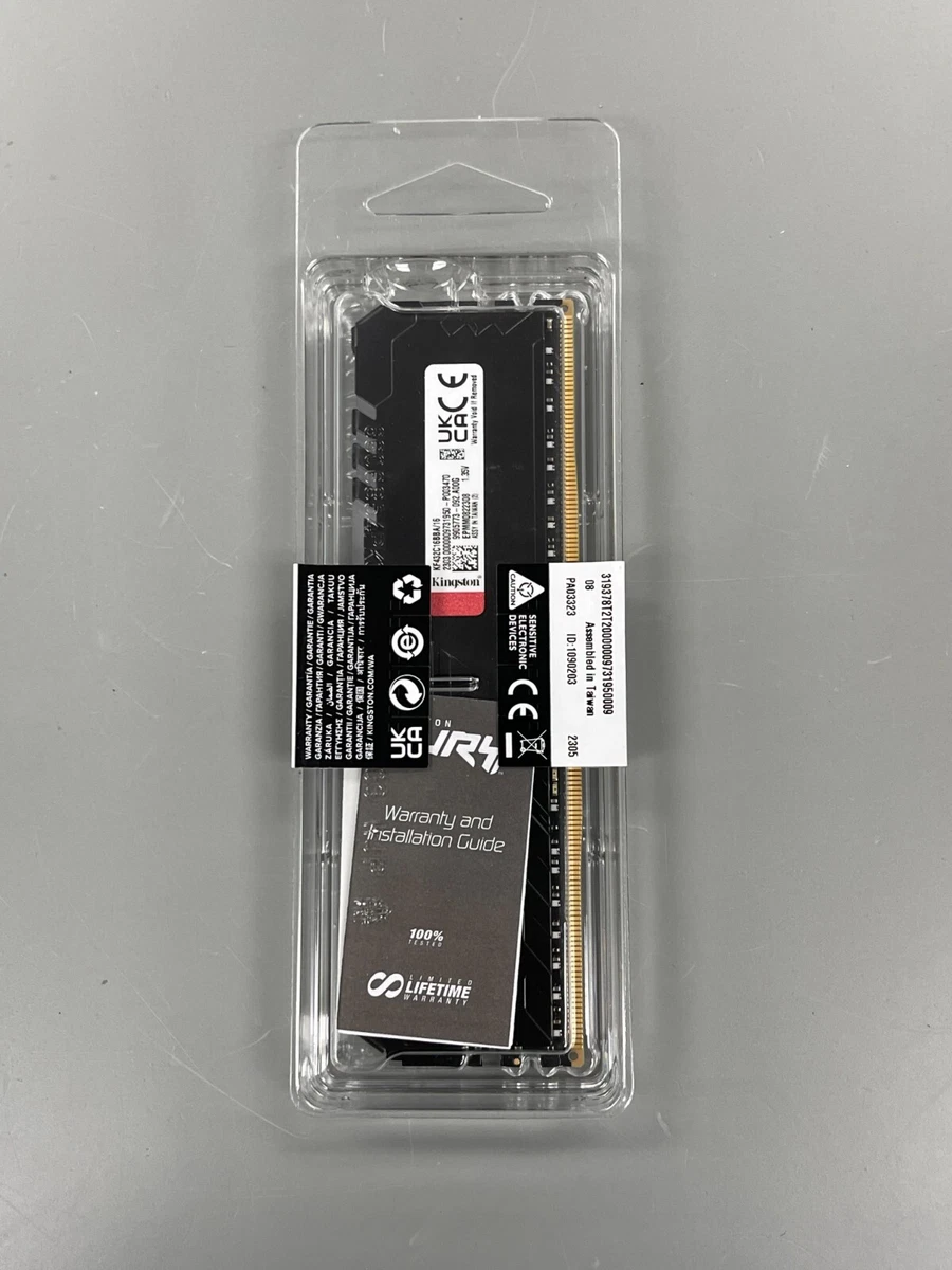 Kingston 16GB DDR4 3200MHz FURY Beast RGB 2R CL16