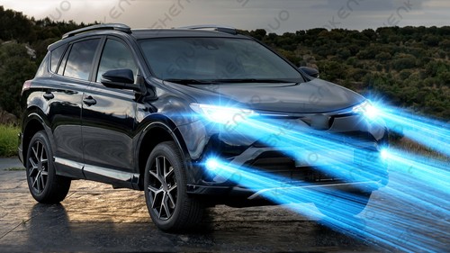 Combo de faros + luces antiniebla LED 9012 H11 bombillas GL para Toyota RAV4 2016 2017 2018 - Imagen 6 de 12