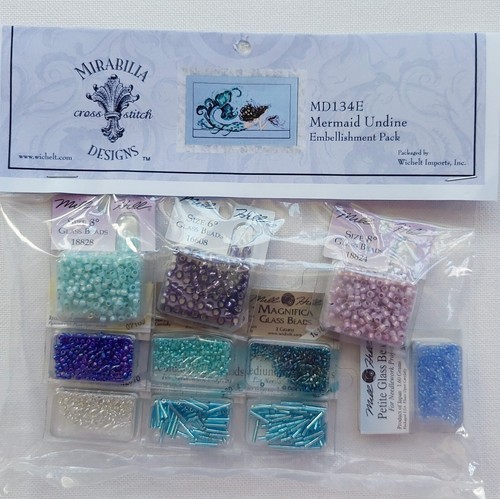 Mirabilia Mermaid Undine Cross Stitch Embellishment Pack MD134 - Picture 6 of 11