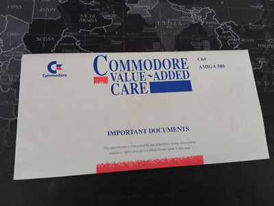 Commodore 64 / Amiga Value-Added Care Garantie - noch versiegelt