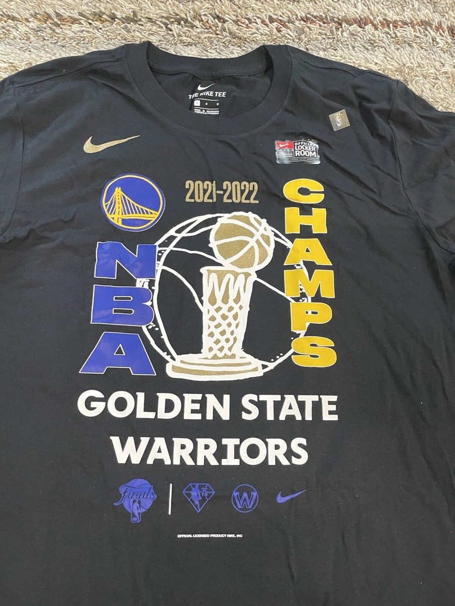 Nike Golden State Warriors 2022 NBA Finals Champs Locker Room T
