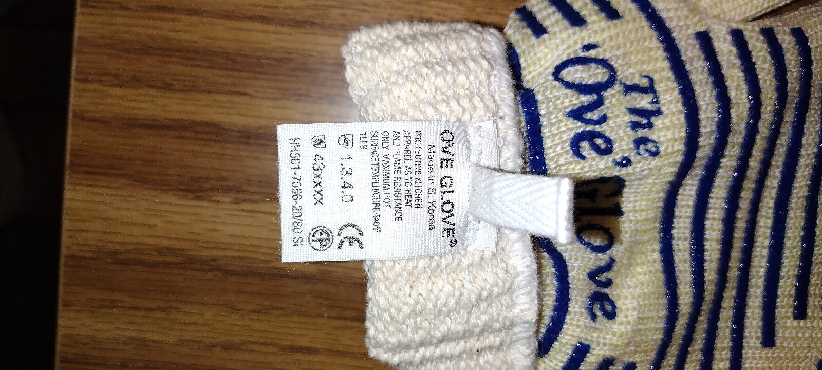 THE OVE GLOVE New Heat & Flame Non Slip Hand Protection Original Oven