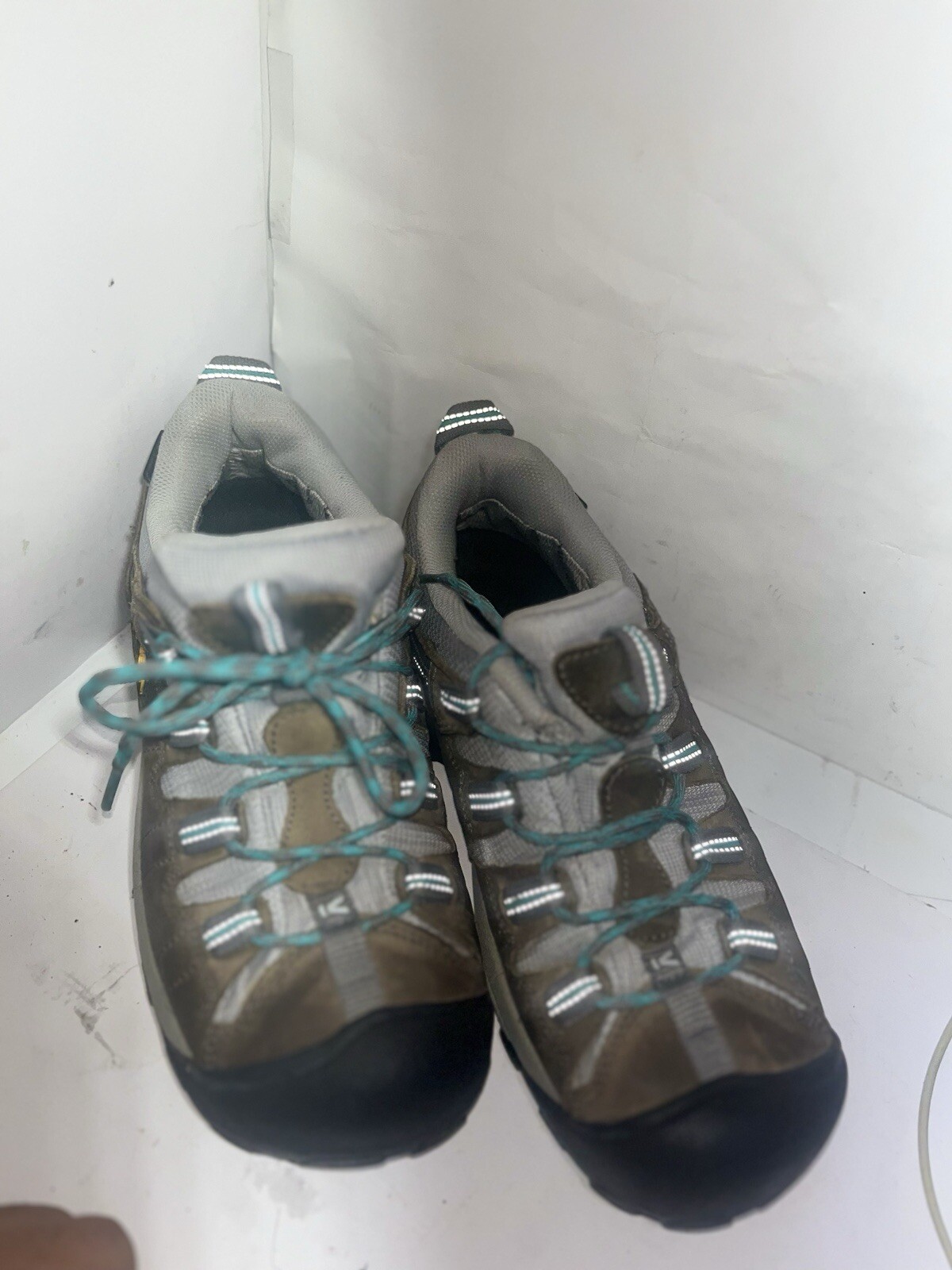 KEEN Sneakers Impermeabili Asciughe Donna 9 Grigie Aqua Hiking Trail Eccellenti