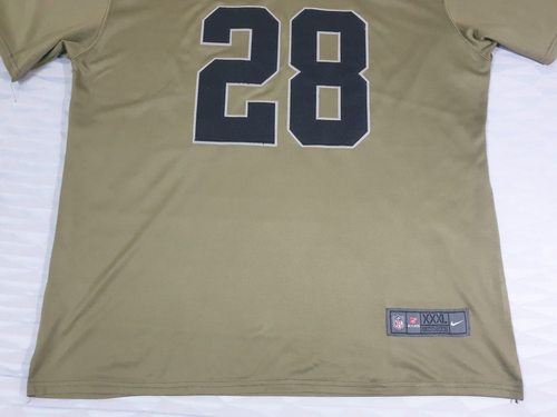 Oakland Raiders Josh Jacobs #28 Football-NFL Nike Jersey Size54 - Picture 2 of 11