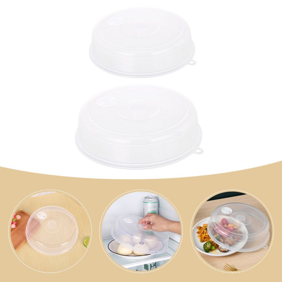 Sharplace Mikrowellenabdeckung 28cm - Spritzschutz Mit Griff Grün