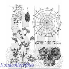 Stampers Anonymous Tim Holtz The Obscure Stamp Set Halloween CMS471 Bat