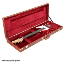 Ktaxon Full Size Hard Case for ST TL 39" Electric Guitar With Keys Red