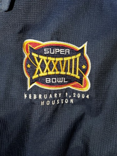 Super Bowl XXXVIII Houston 2004 NFL Team Apparel Reebok Mens Jacket 2XL Patriots - Bild 4 von 9