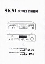 Servizio Manuale di Istruzioni per Akai AM-U55, AT-S55
