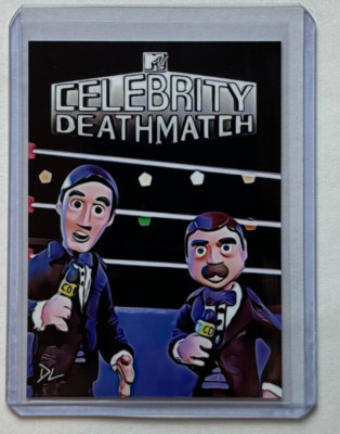 Celebrity Deathmatch Limited Artist Signed  MTV Classic  Trading Card 3/10