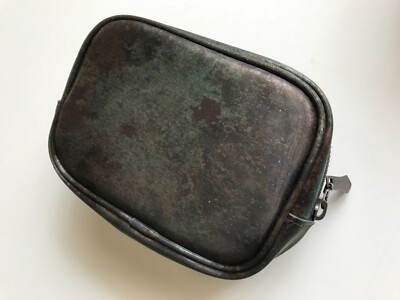 Jean Paul Gaultier Vintage Little Pouch with Zip Top V Cyber PVC