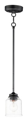 Black One Light Pendant from the Acadia Collection
